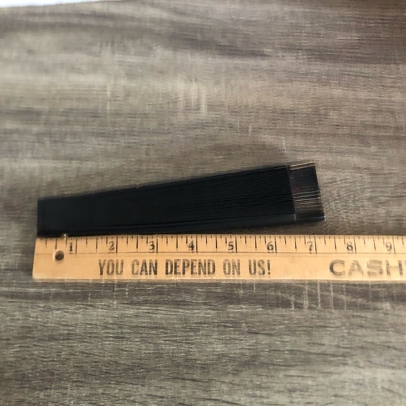 Elegant Black Floral Hand Painted Fan - Picture 7 of 9